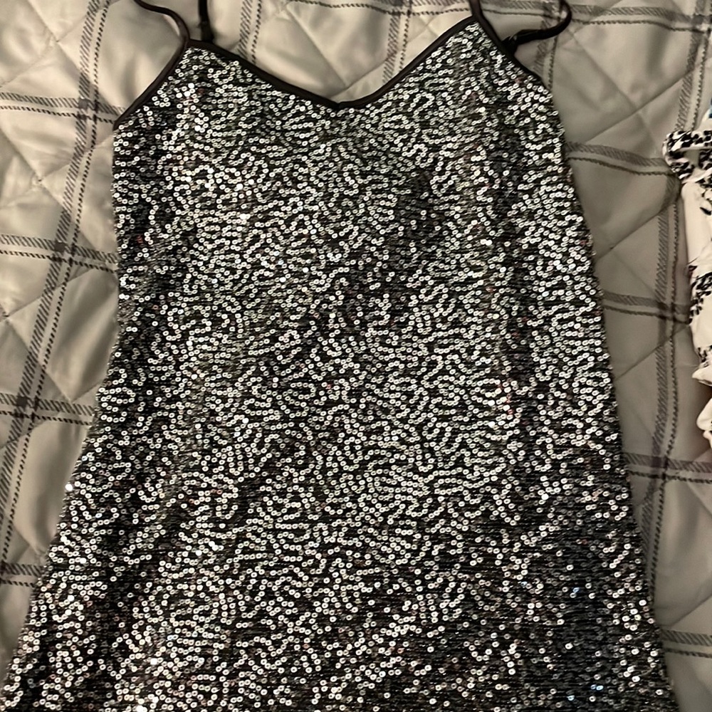 Express Grey sequin camisole